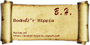 Bodnár Hippia névjegykártya